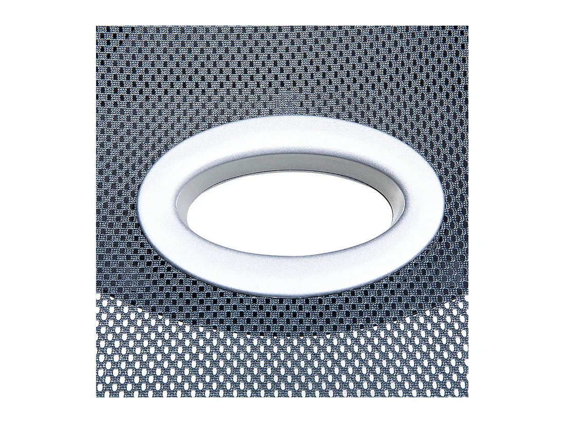 Bequemer Bürostuhl atmungsaktives Netz höhenverstellbar schwarz / grau iChair