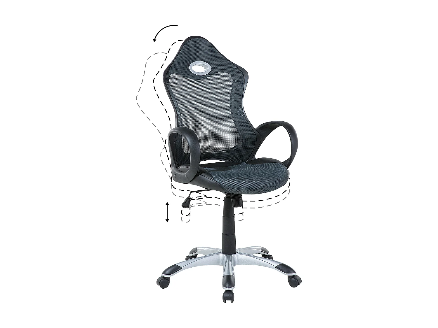 Sedia da ufficio iCHAIR Grigio