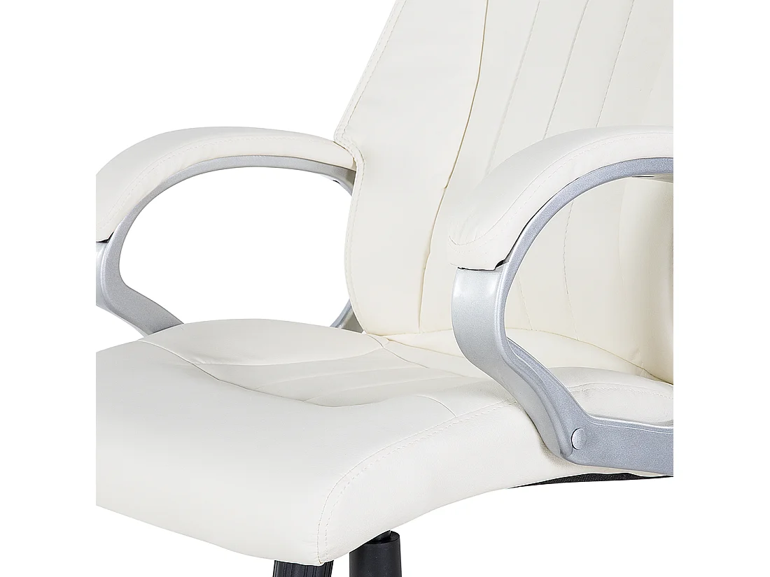 Bureaustoel Draaibaar TRIUMPH Kunstleer Crème