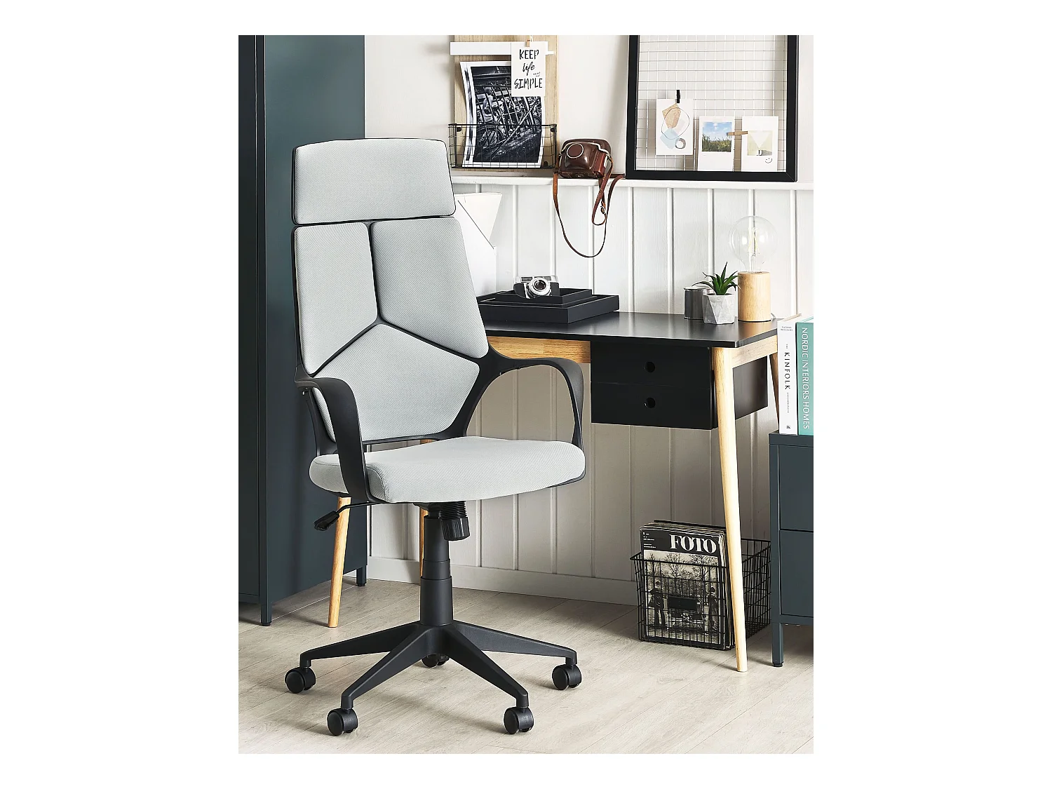 Bureaustoel Draaibaar DELIGHT Donkergrijs