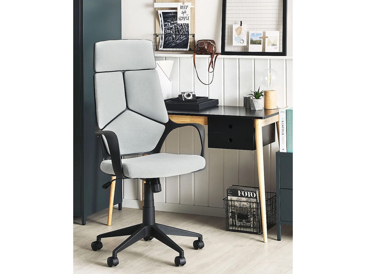 Bürostuhl drehbar DELIGHT Dunkelgrau