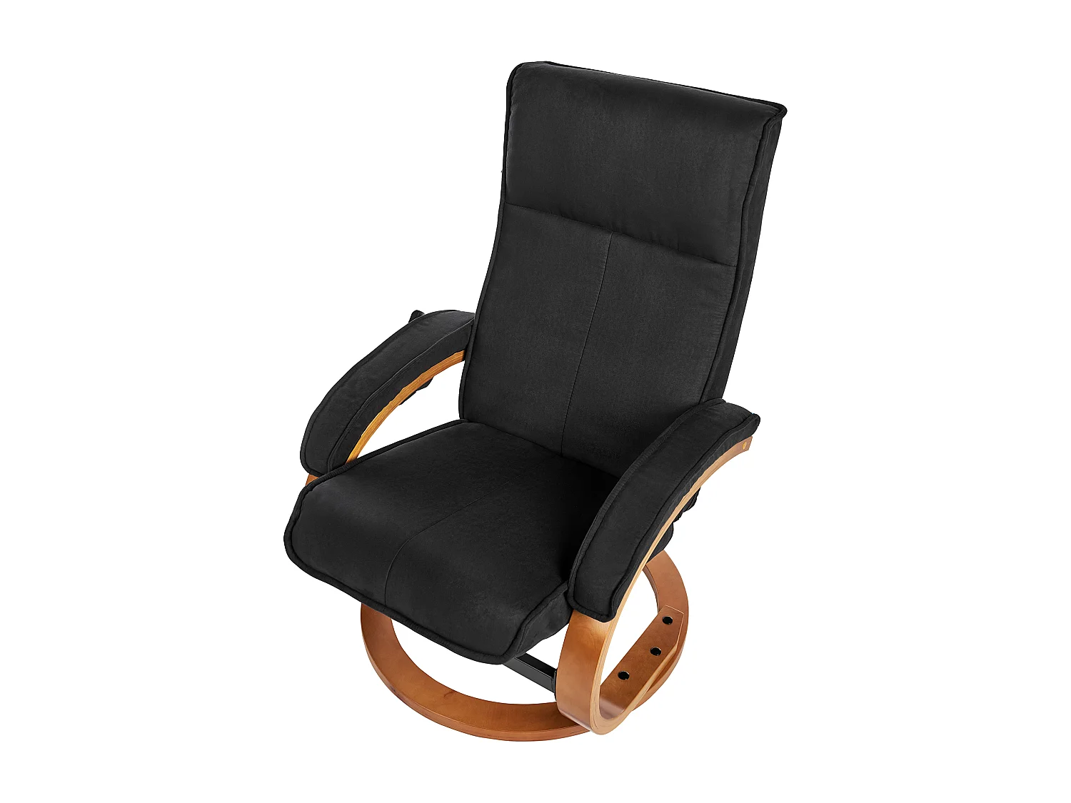 Massagestuhl HERO mit Fussstütze Stoff Schwarz