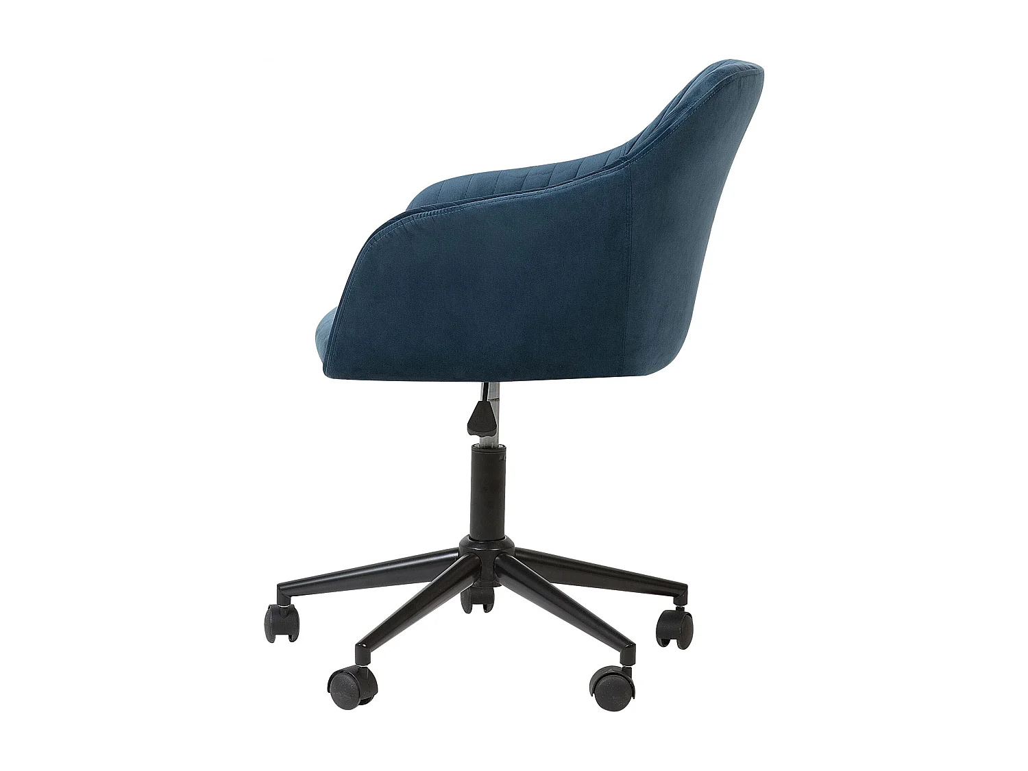 Chaise de bureau VENICE Velours Bleu marine