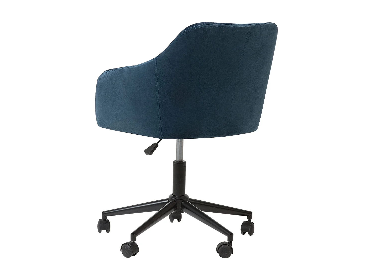 Chaise de bureau VENICE Velours Bleu marine