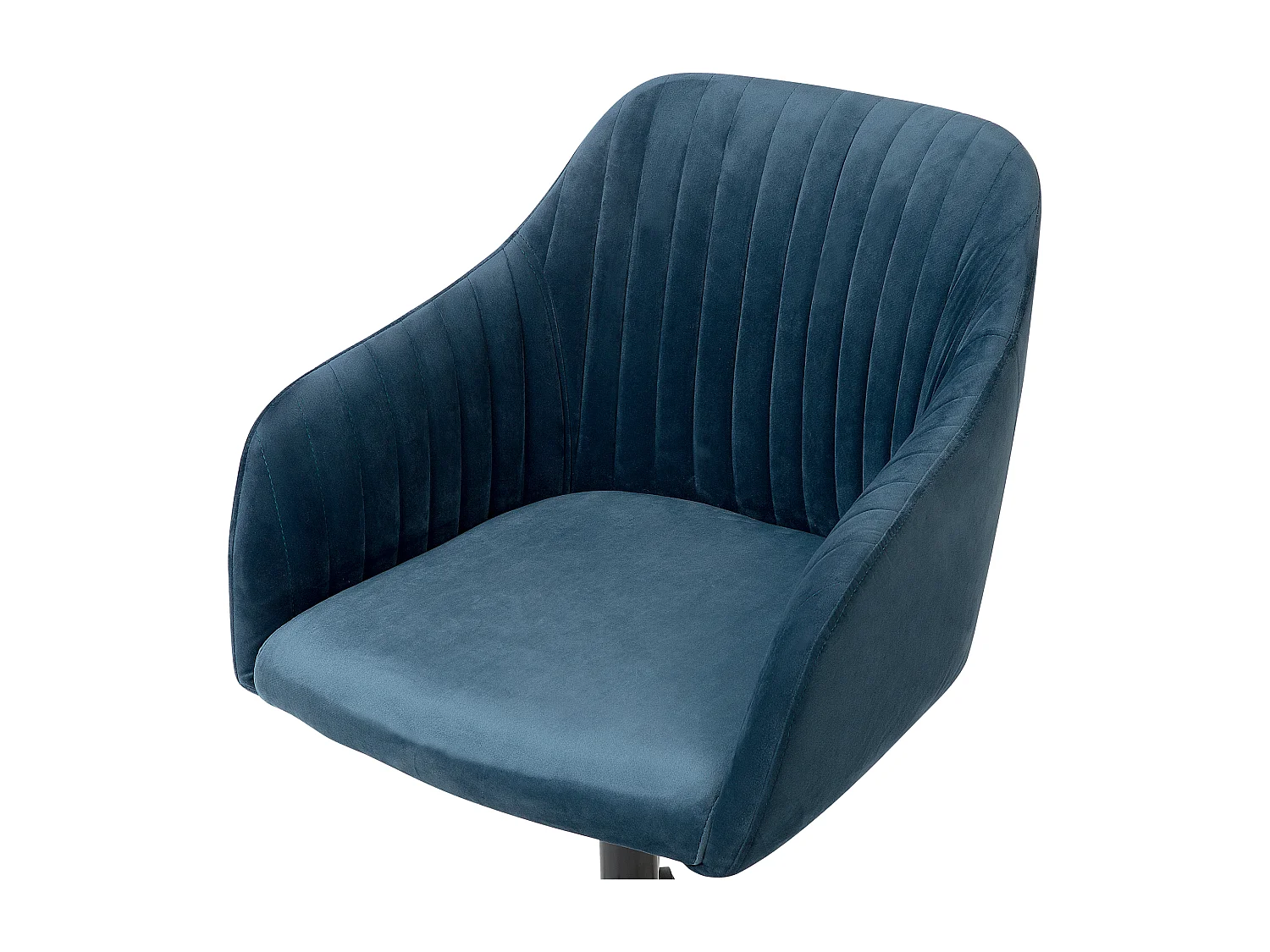 Chaise de bureau VENICE Velours Bleu marine