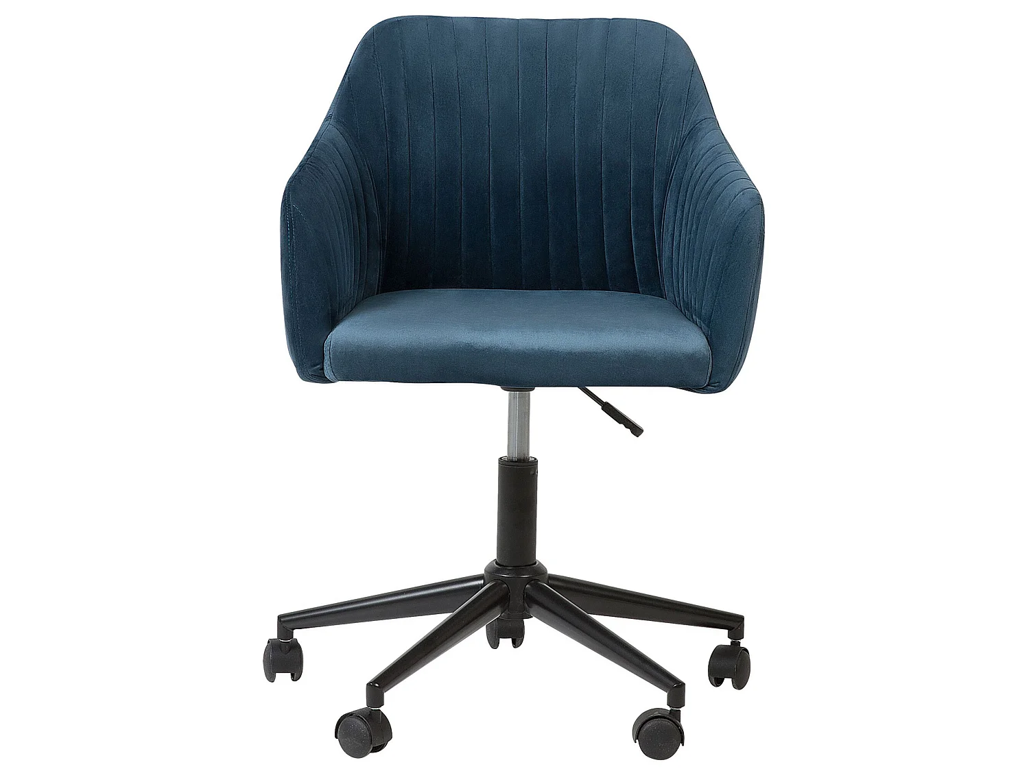 Chaise de bureau VENICE Velours Bleu marine