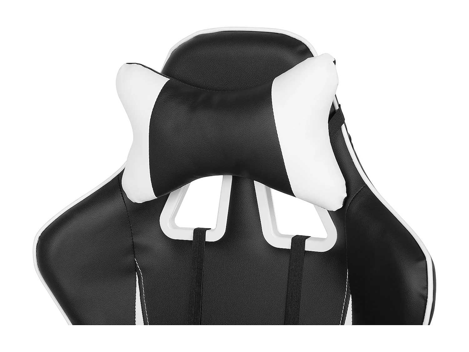 Chaise de bureau GAMER Cuir PU Blanc