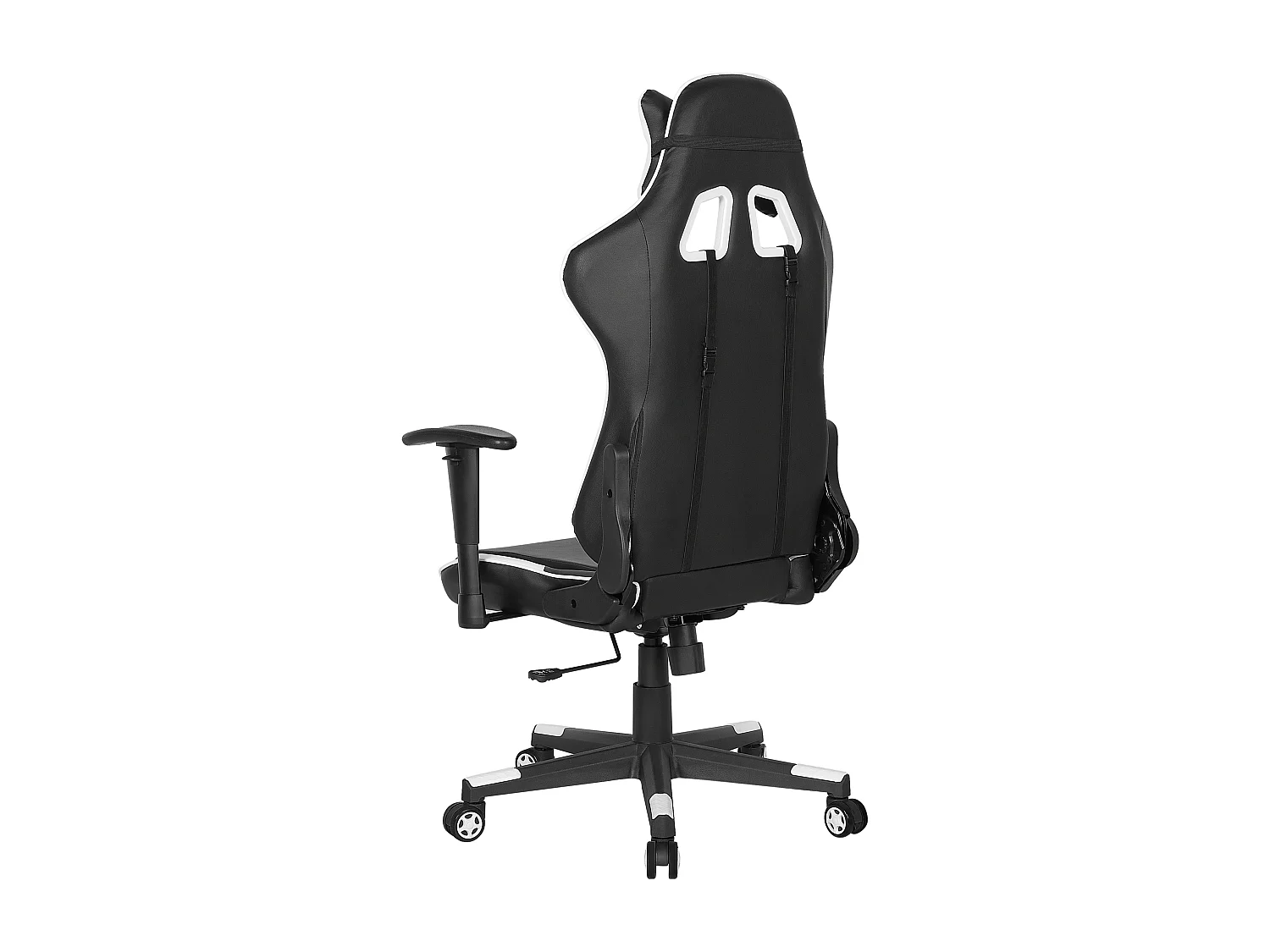Chaise de bureau GAMER Cuir PU Blanc