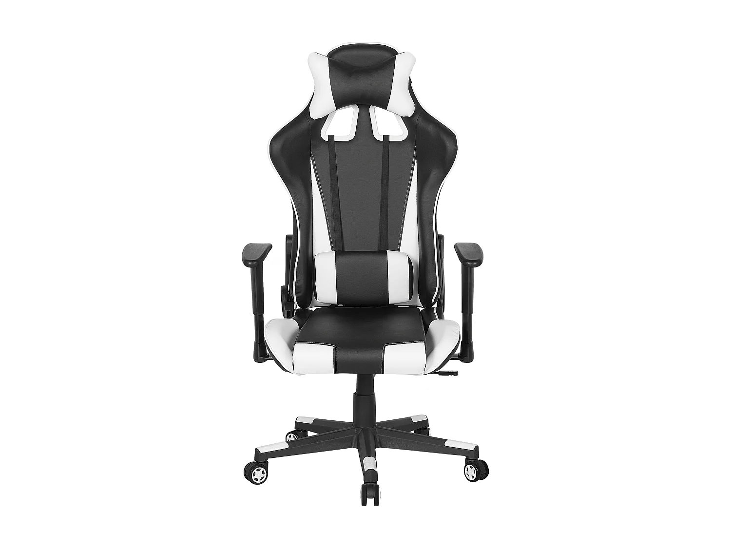 Chaise de bureau GAMER Cuir PU Blanc