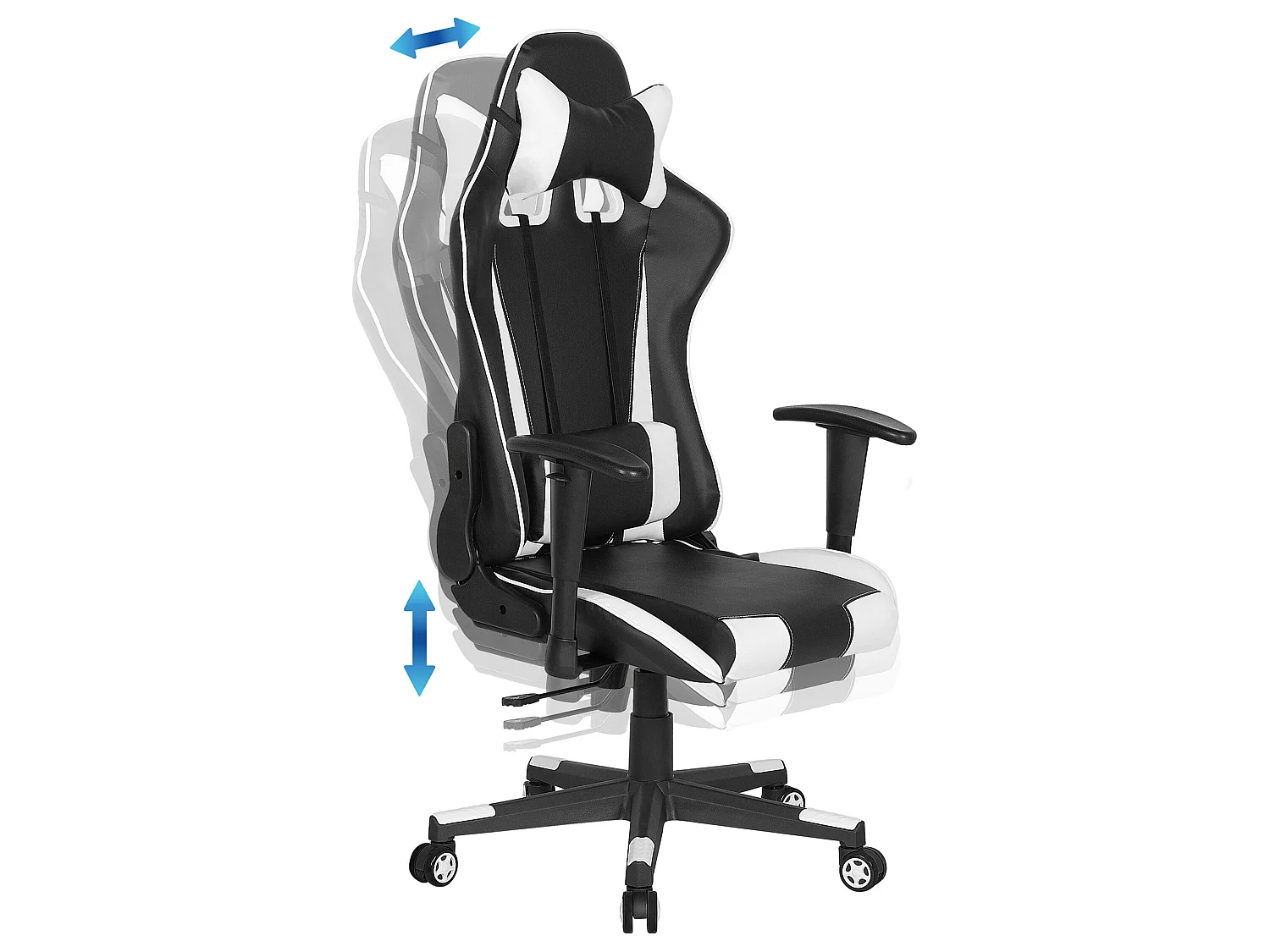 Sedia da ufficio GAMER Pelle sintetica Bianco