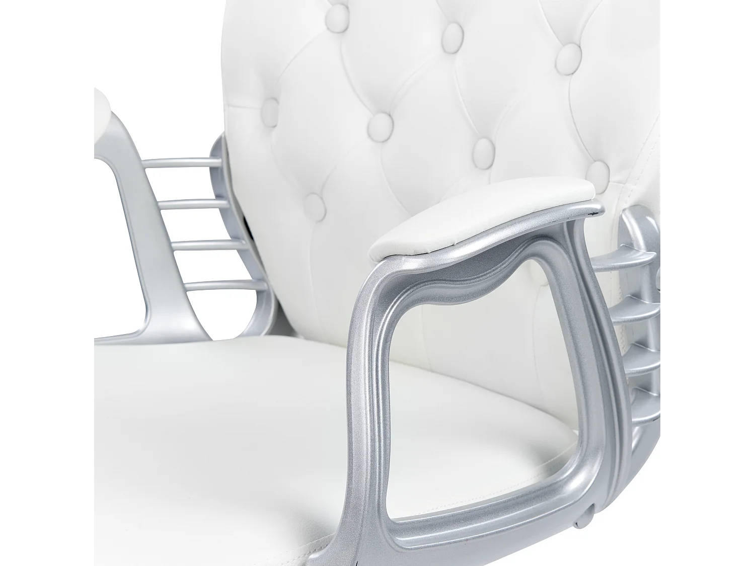 Cadeira de escritório PRINCESS Pele sintética Branco