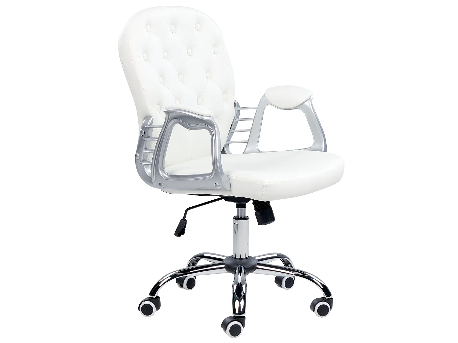 Chaise de bureau PRINCESS Cuir PU Blanc