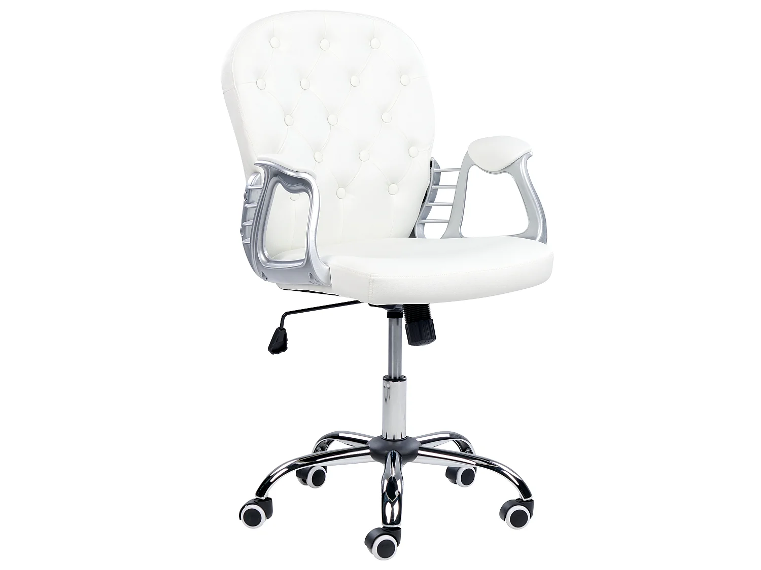 Chaise de bureau PRINCESS Cuir PU Blanc