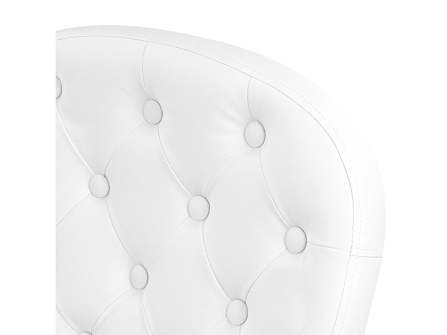 Chaise de bureau PRINCESS Cuir PU Blanc