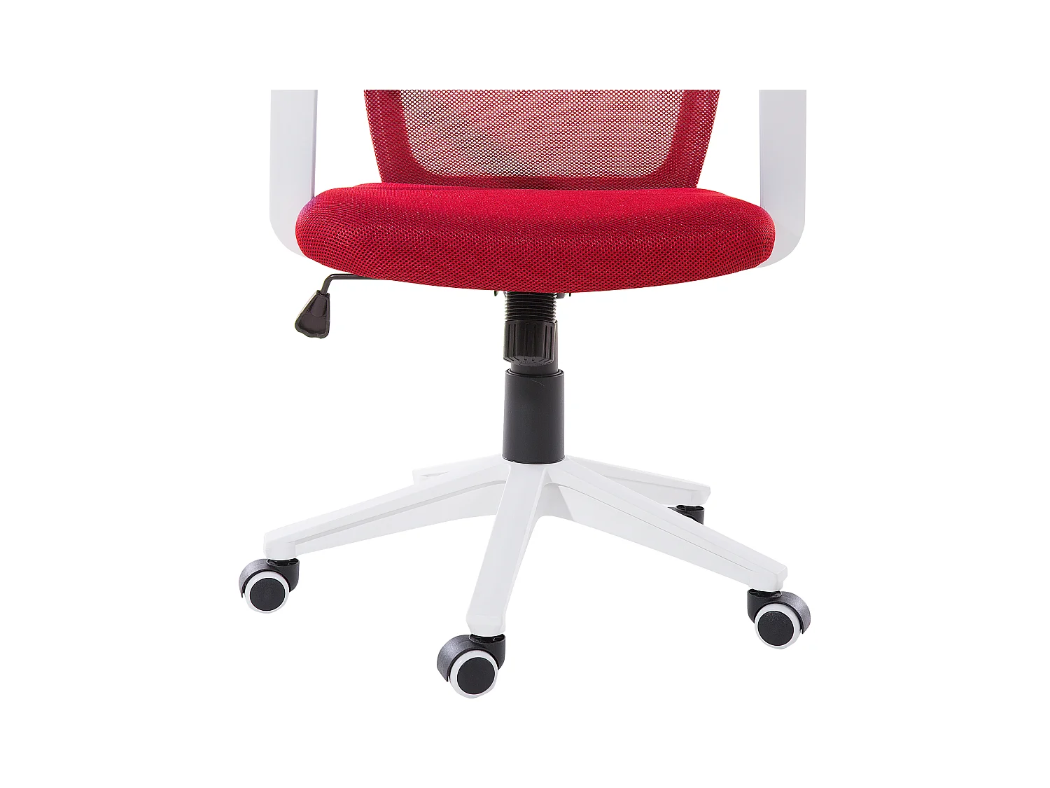 Trendy Bürostuhl drehbar höhenverstellbar mit Gasdruckfeder rot Relief