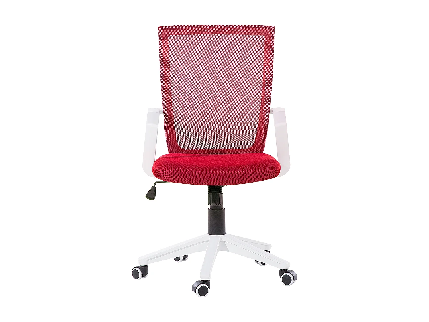 Trendy Bürostuhl drehbar höhenverstellbar mit Gasdruckfeder rot Relief