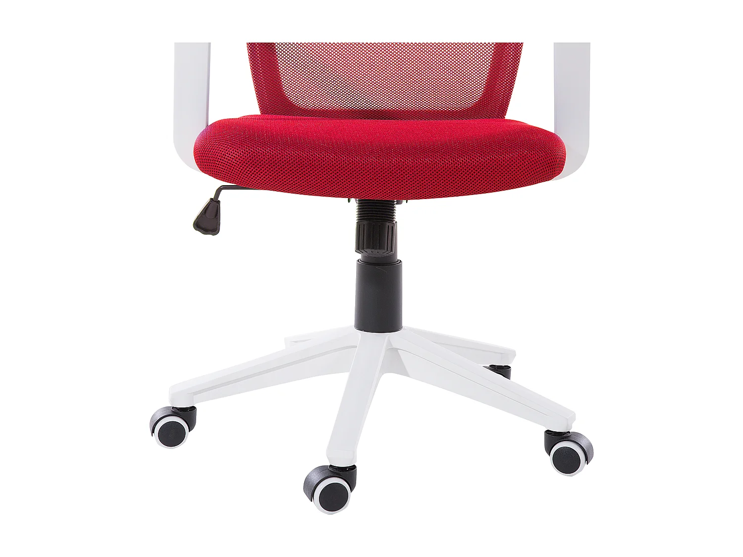 Trendy Bürostuhl drehbar höhenverstellbar mit Gasdruckfeder rot Relief