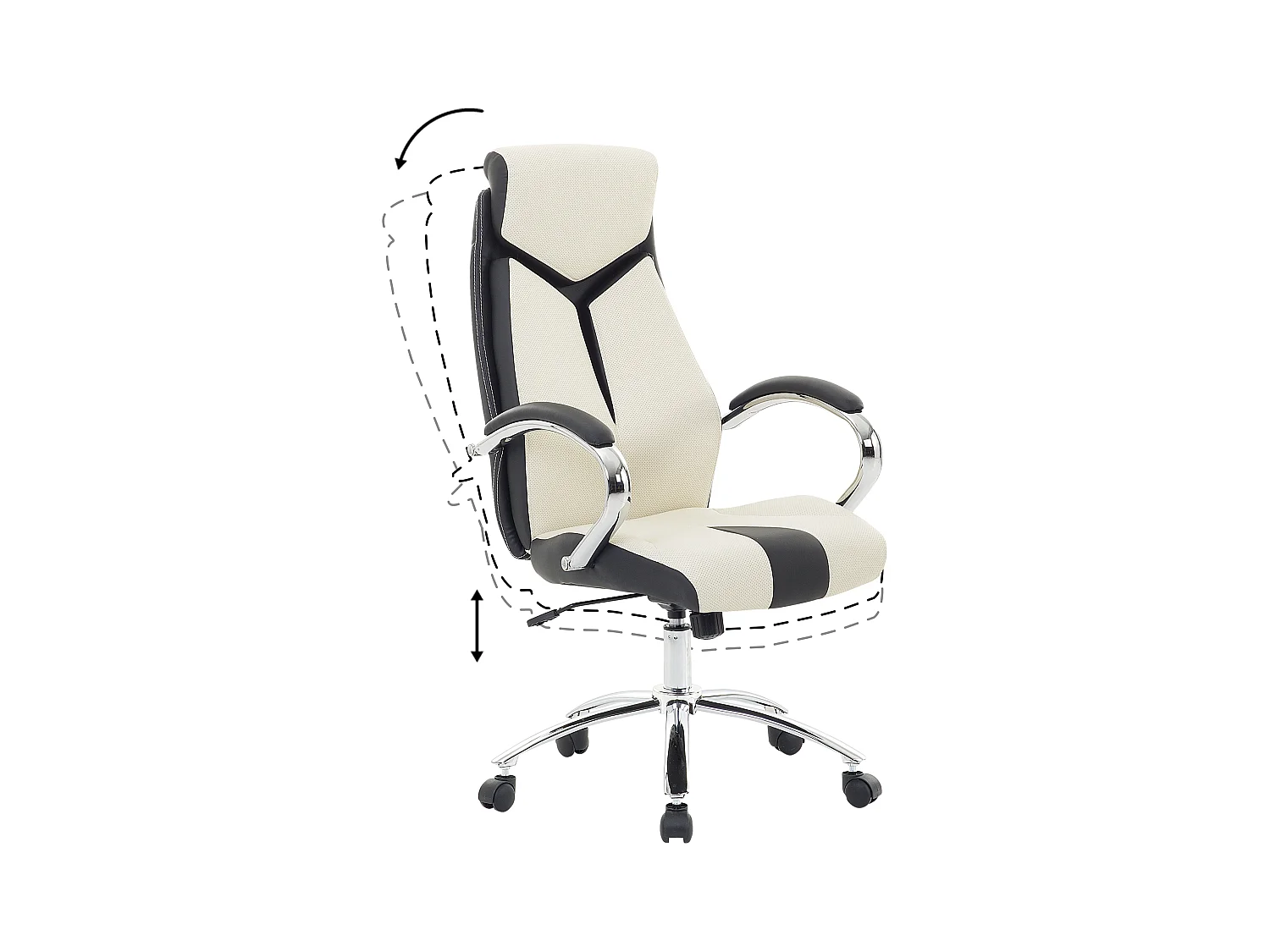 Bürostuhl drehbar FORMULA Beige