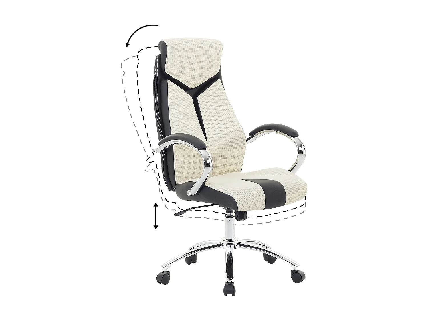 Bureaustoel Draaibaar FORMULA Beige