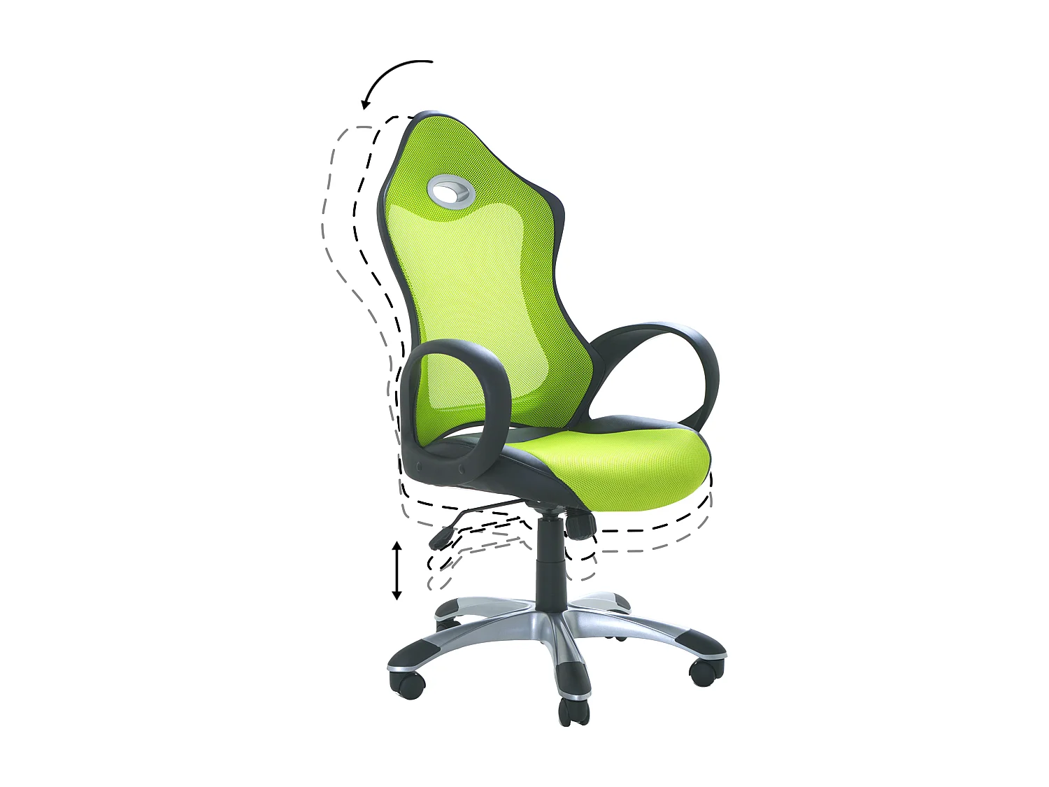 Chaise de bureau iCHAIR Vert citron