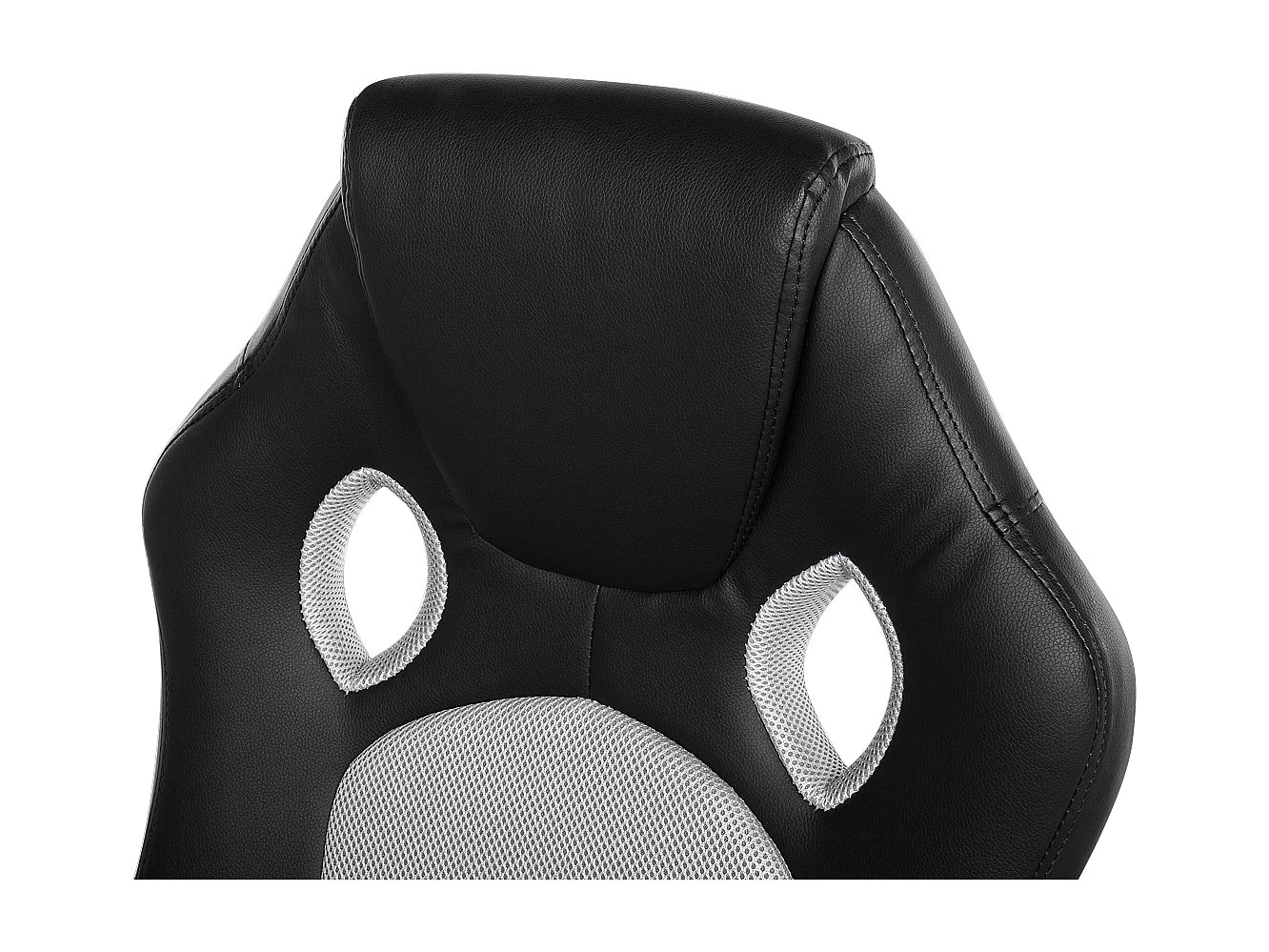 Chaise de bureau FIGHTER Cuir PU Gris clair