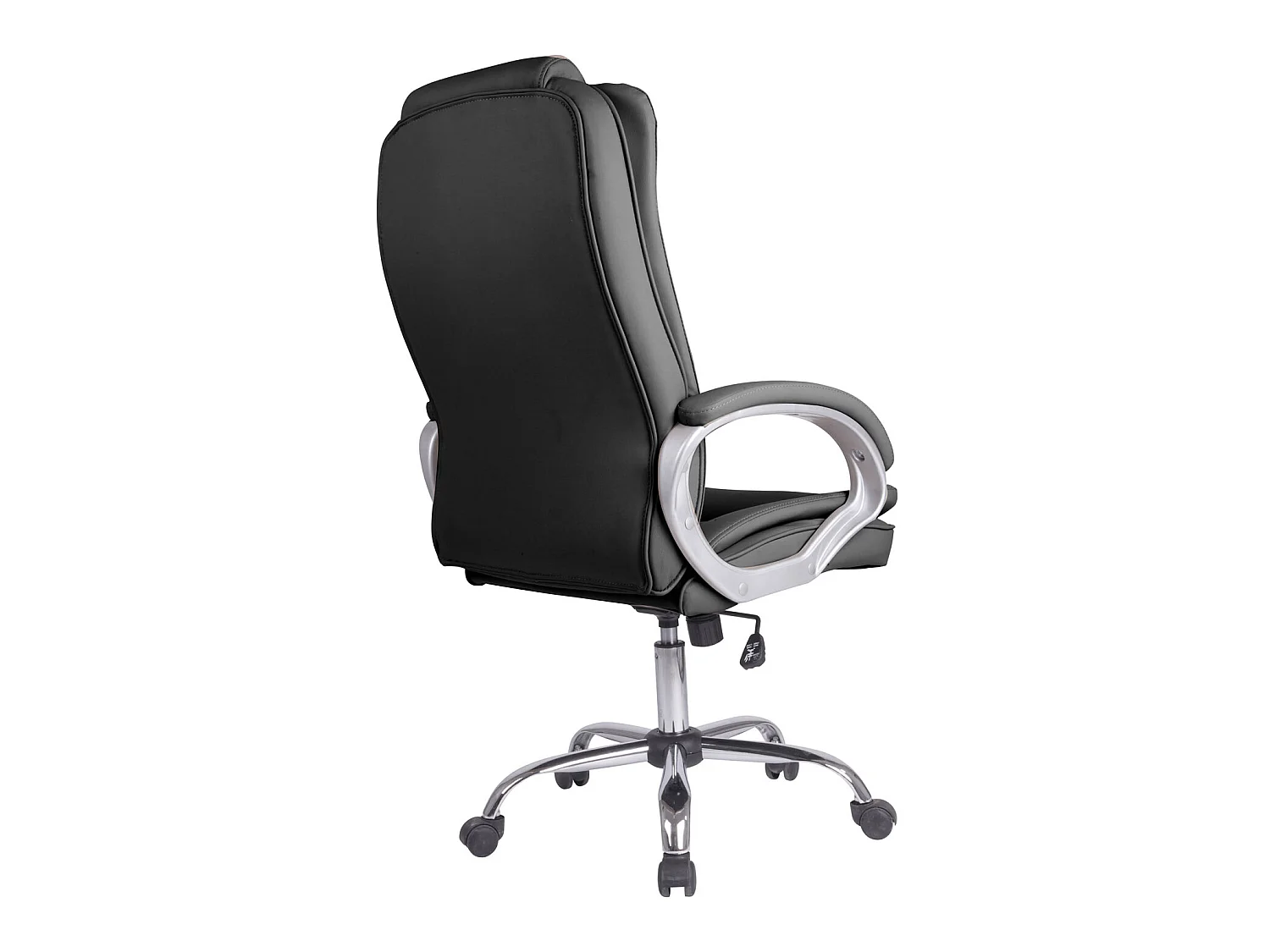 Sillón de Oficina Karen elevable y reclinable, Piel sintética, Color Negro