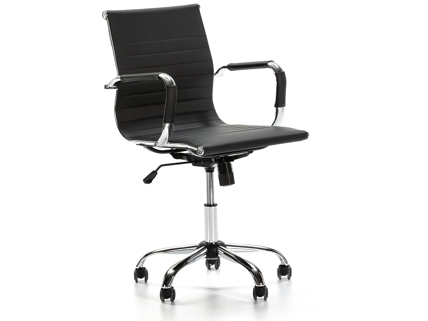 Fauteuil de Bureau Croma inclinable Noir,Cuir Synthétique
