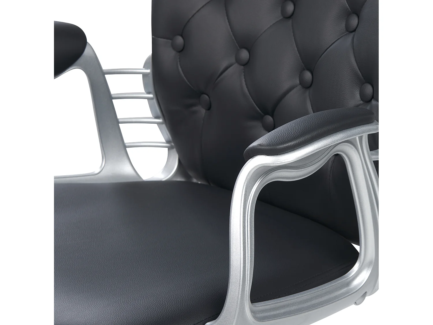 Chaise de bureau PRINCESS Cuir PU Noir