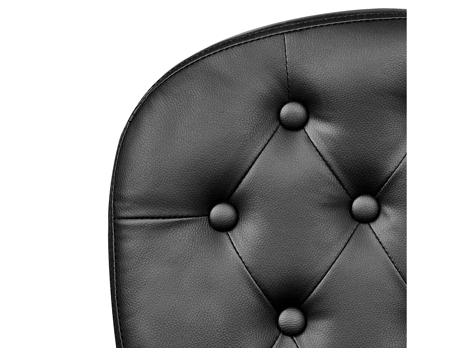 Chaise de bureau PRINCESS Cuir PU Noir