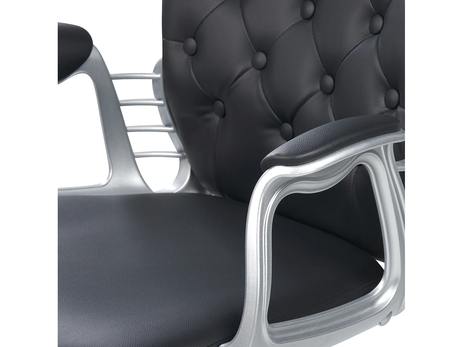 Chaise de bureau PRINCESS Cuir PU Noir