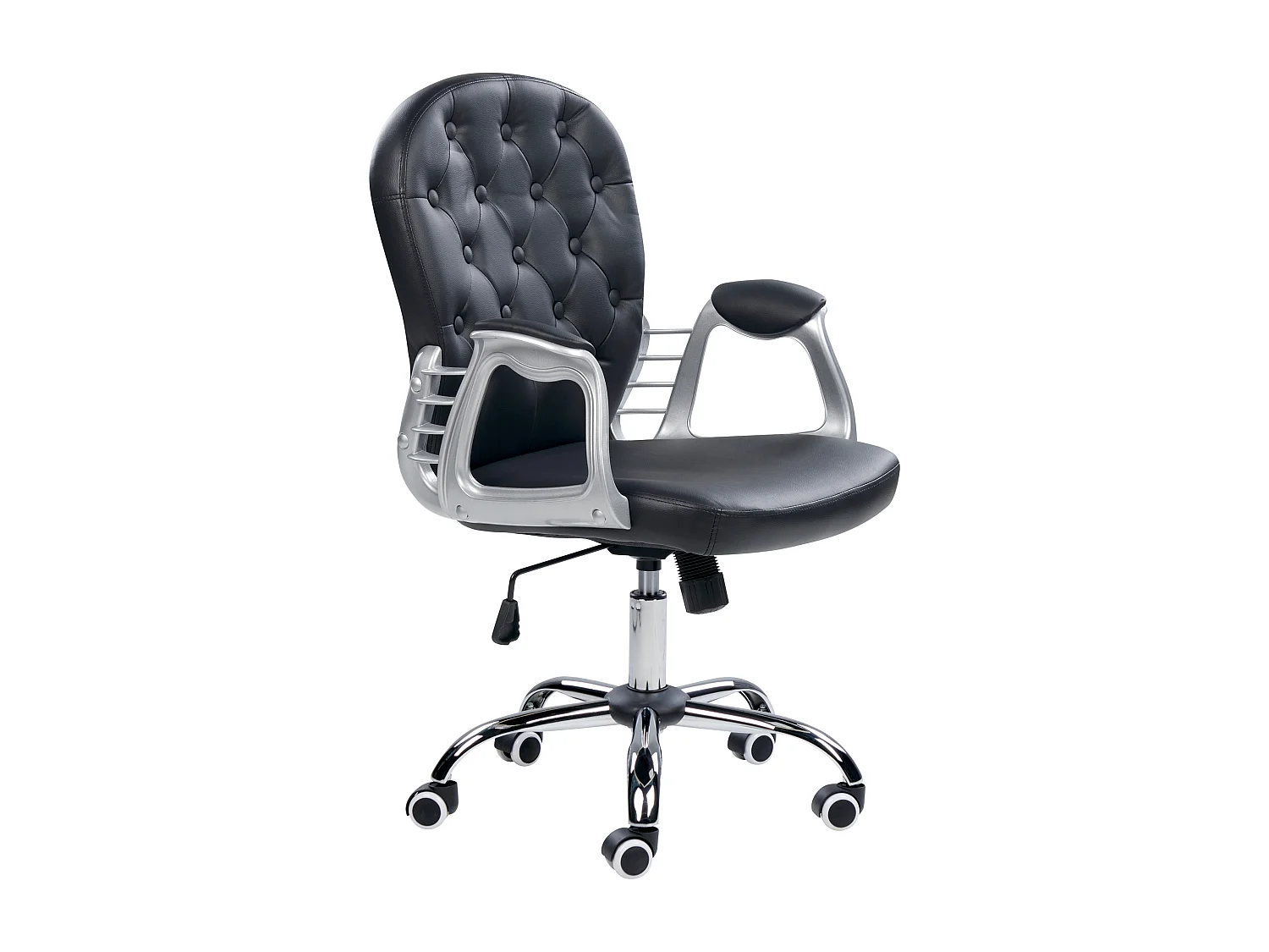 Chaise de bureau PRINCESS Cuir PU Noir