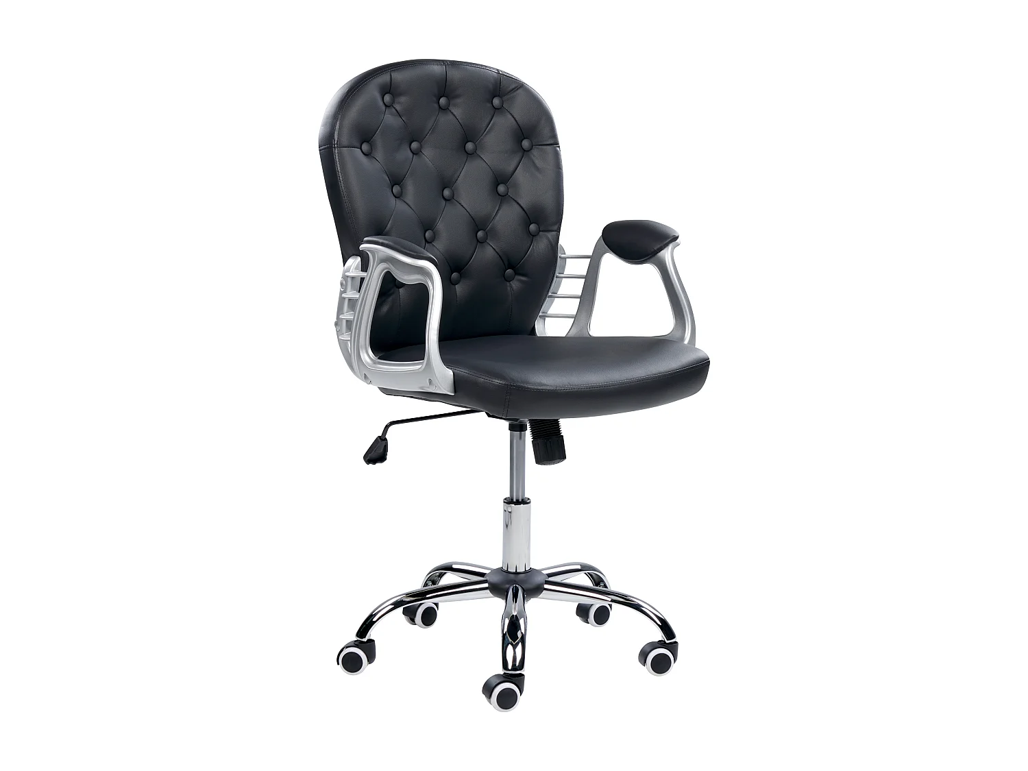Chaise de bureau PRINCESS Cuir PU Noir