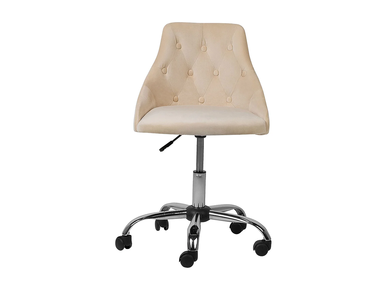 Silla de oficina giratoria PARRISH Terciopelo Beige