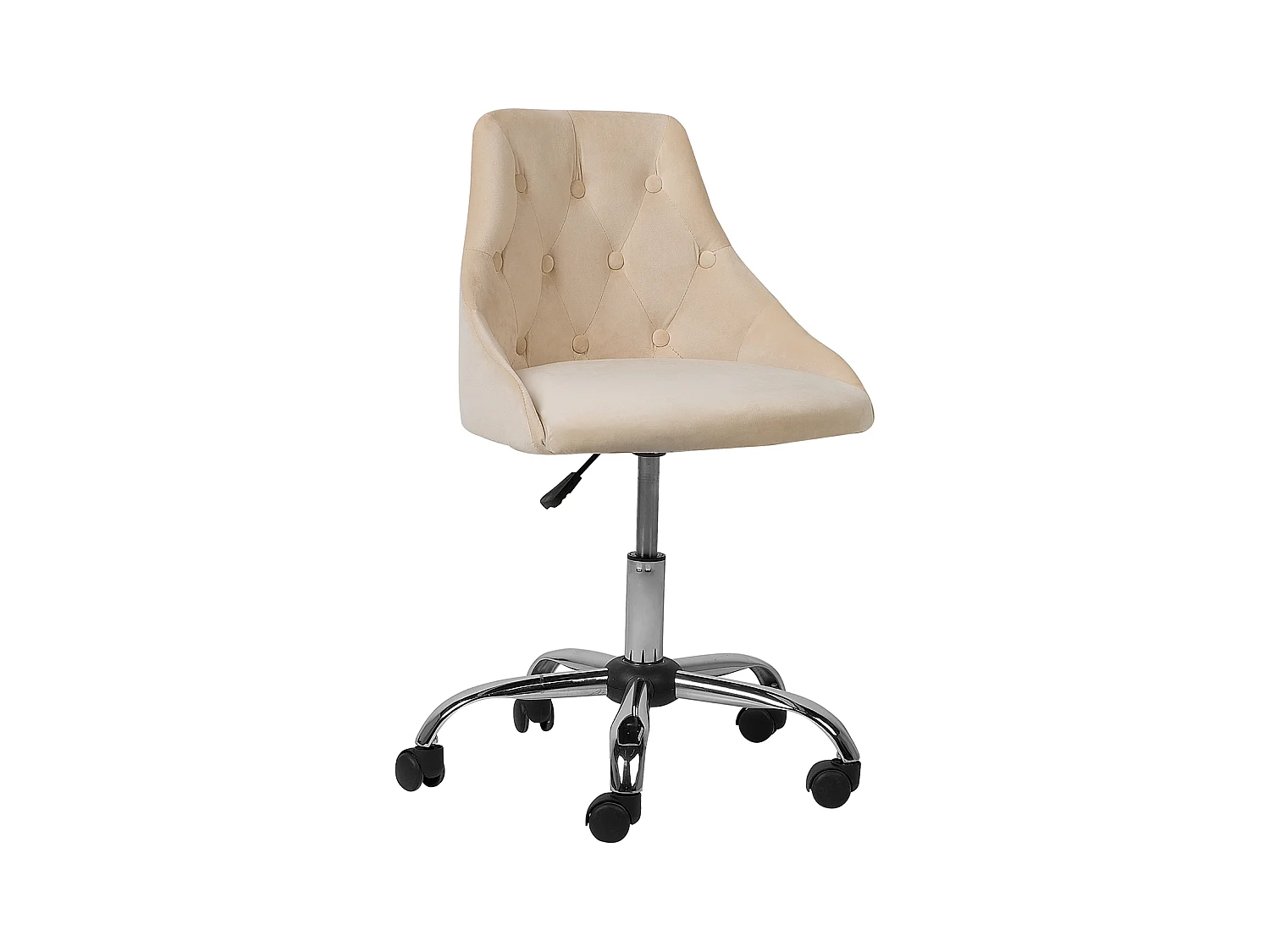 Chaise de bureau PARRISH Velours Beige