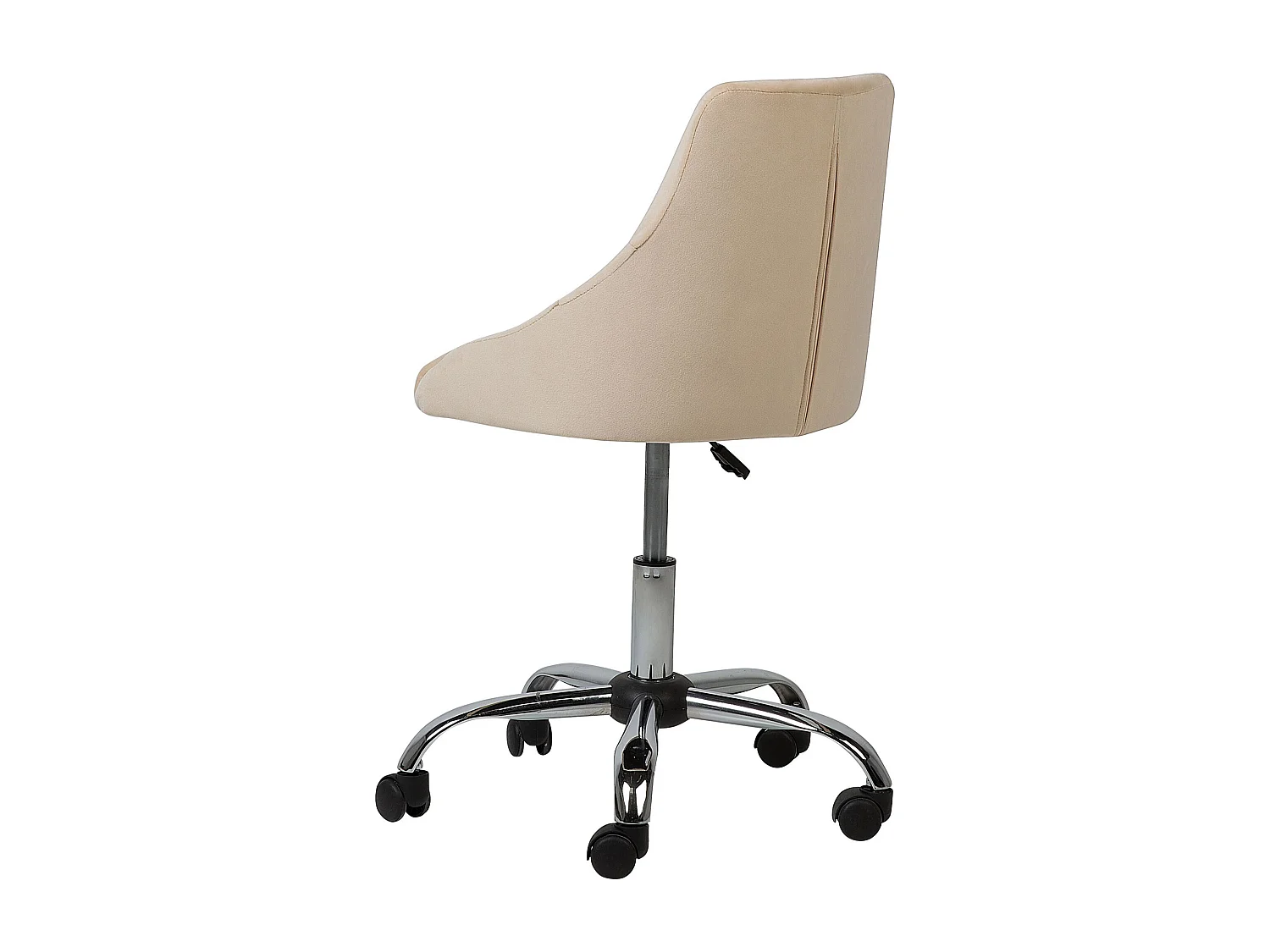 Cadeira de escritório PARRISH Veludo Creme