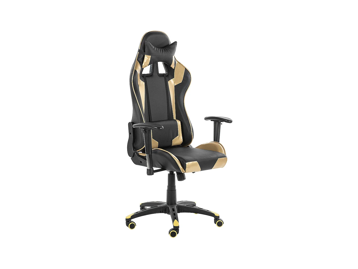Siège de gaming KNIGHT Cuir PU Doré