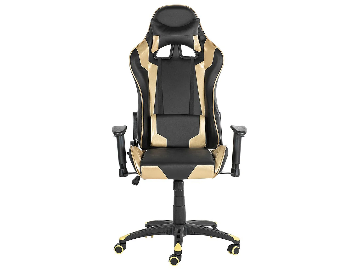 Gaming Stuhl drehbar KNIGHT Kunstleder Gold