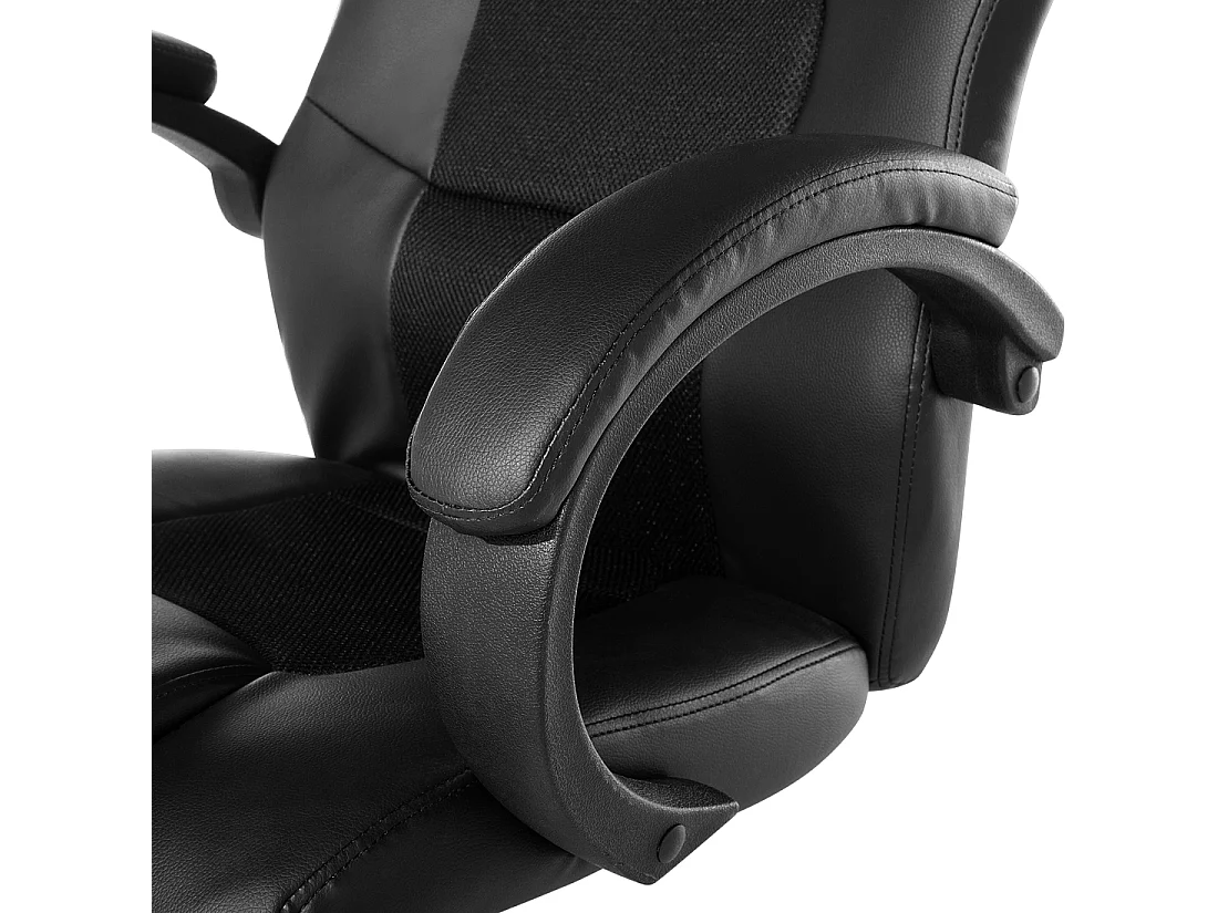 Chaise de bureau FIGHTER Cuir PU Noir