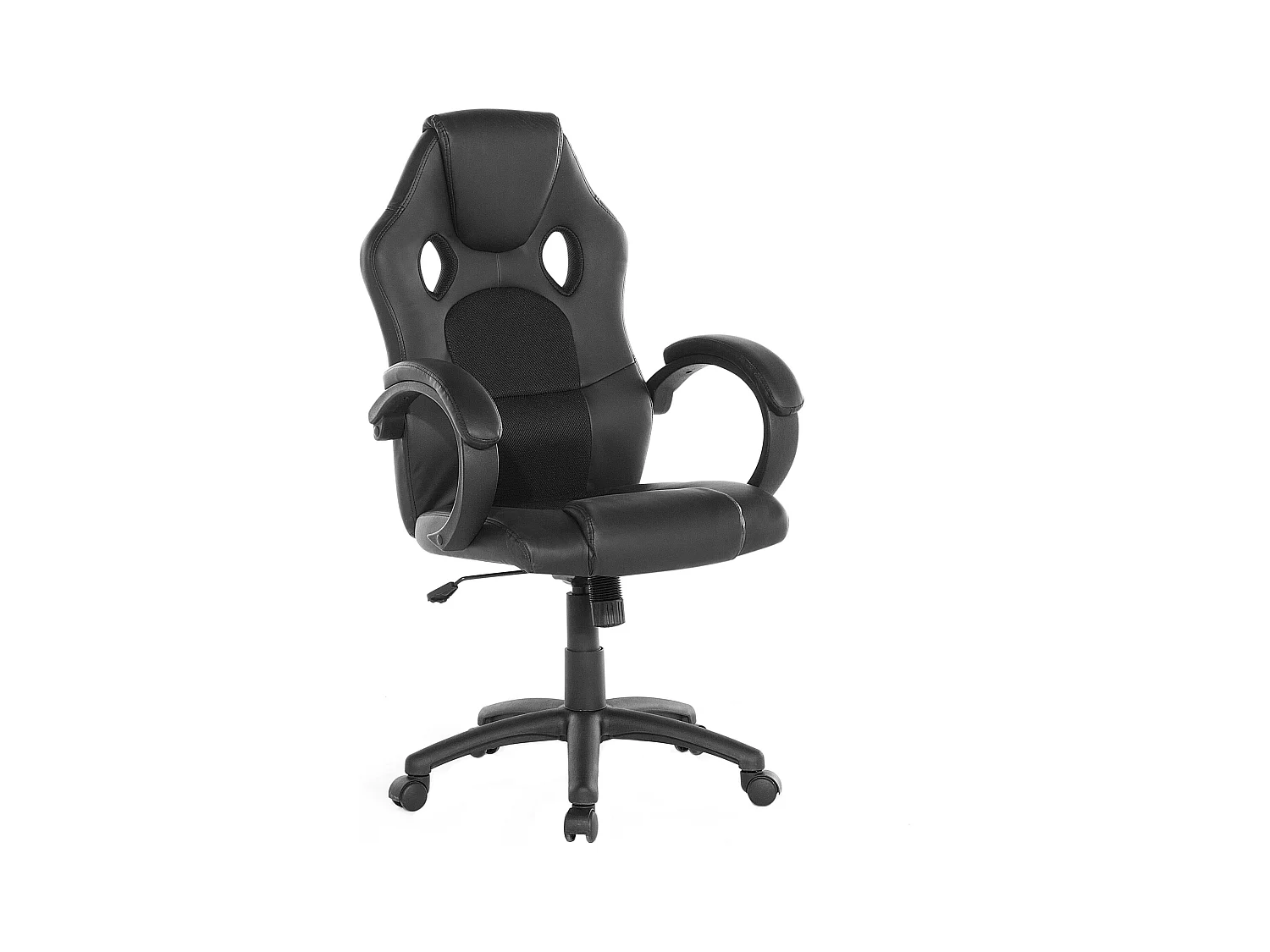 Chaise de bureau FIGHTER Cuir PU Noir