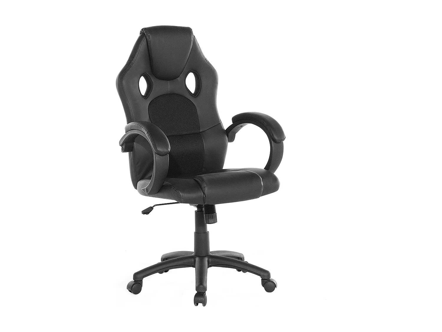 Chaise de bureau FIGHTER Cuir PU Noir