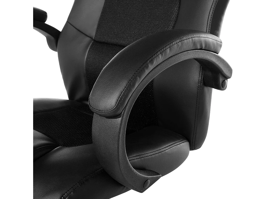 Chaise de bureau FIGHTER Cuir PU Noir