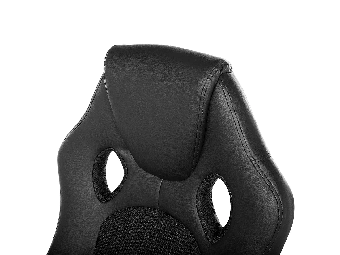 Chaise de bureau FIGHTER Cuir PU Noir