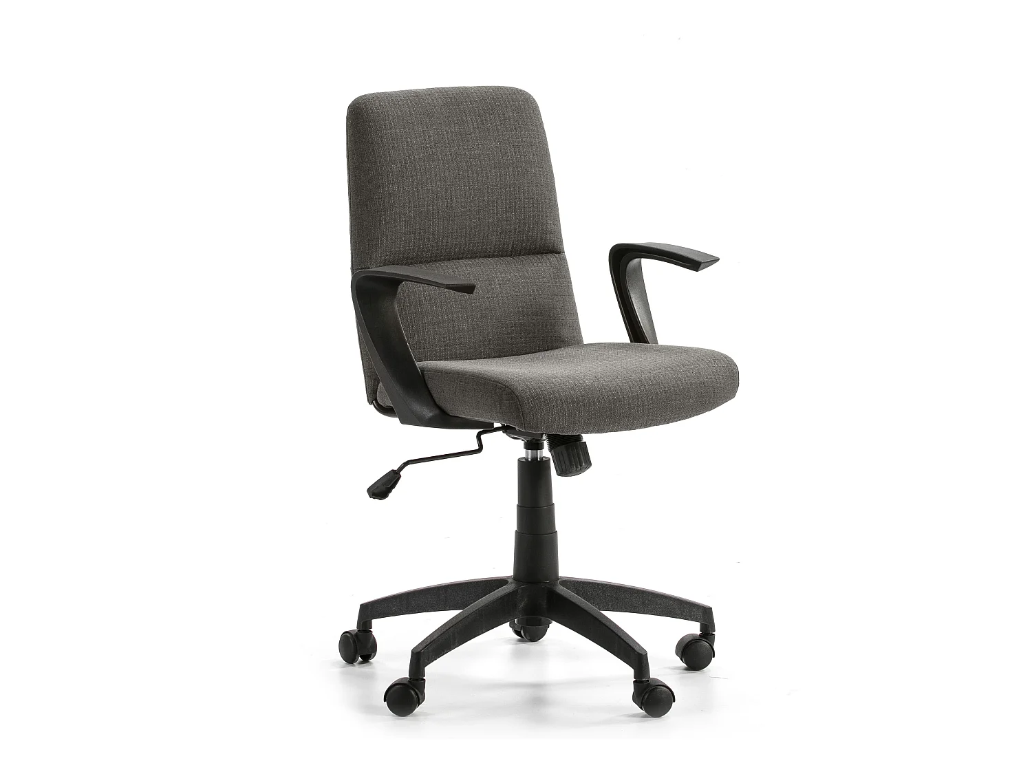 Fauteuil de Bureau relevable Teo matelassé avec Tissu Gris Foncé