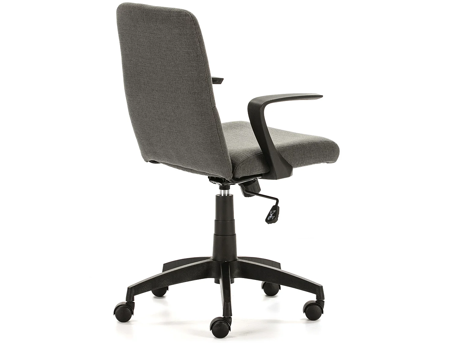 Fauteuil de Bureau relevable Teo matelassé avec Tissu Gris Foncé
