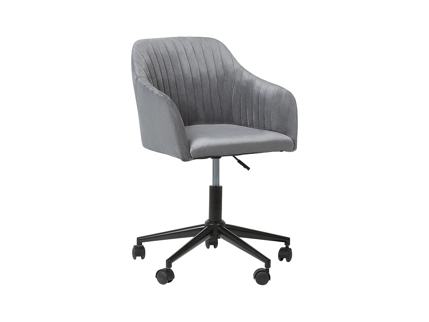 Chaise de bureau VENICE Velours Gris