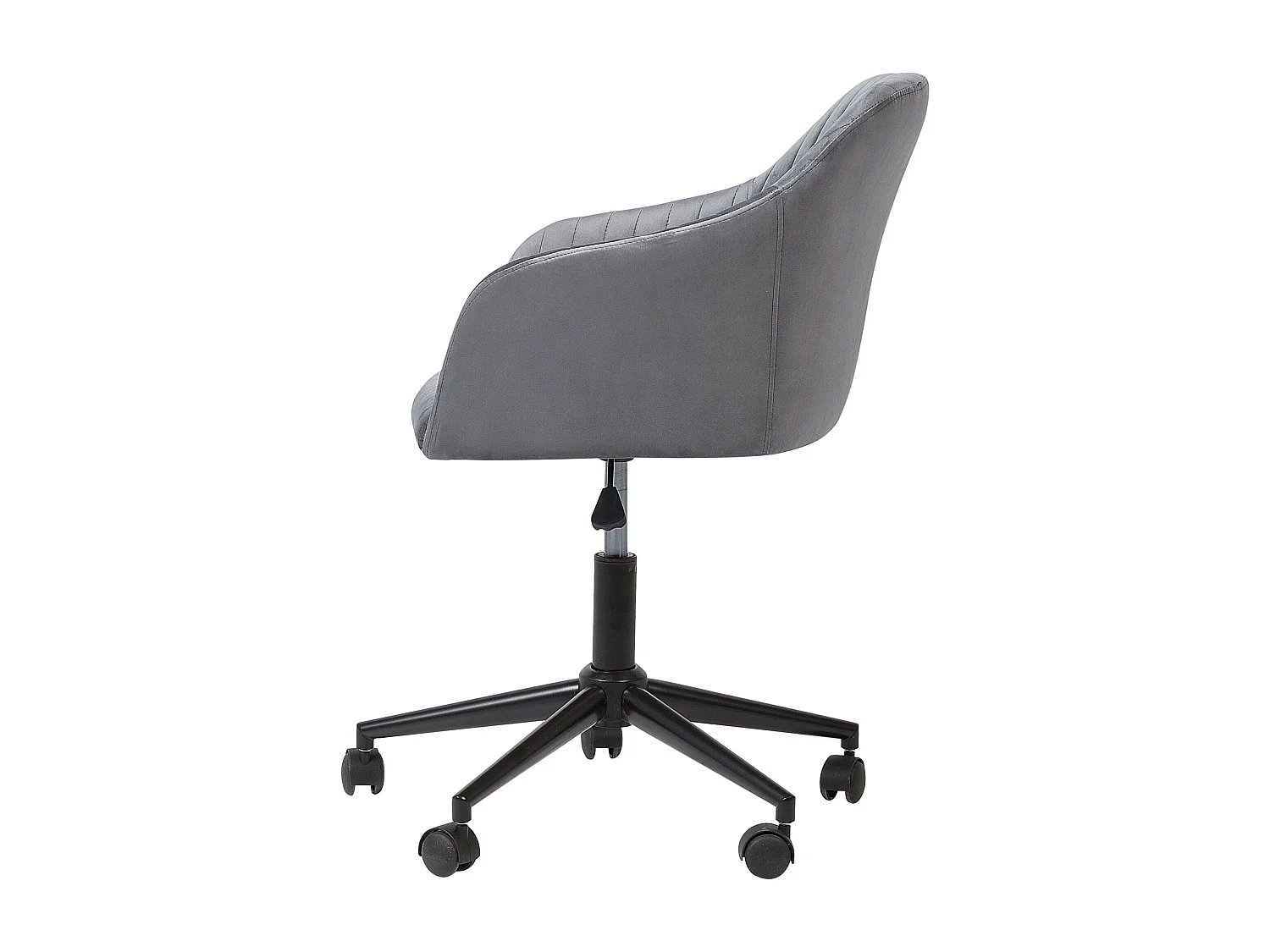 Chaise de bureau VENICE Velours Gris