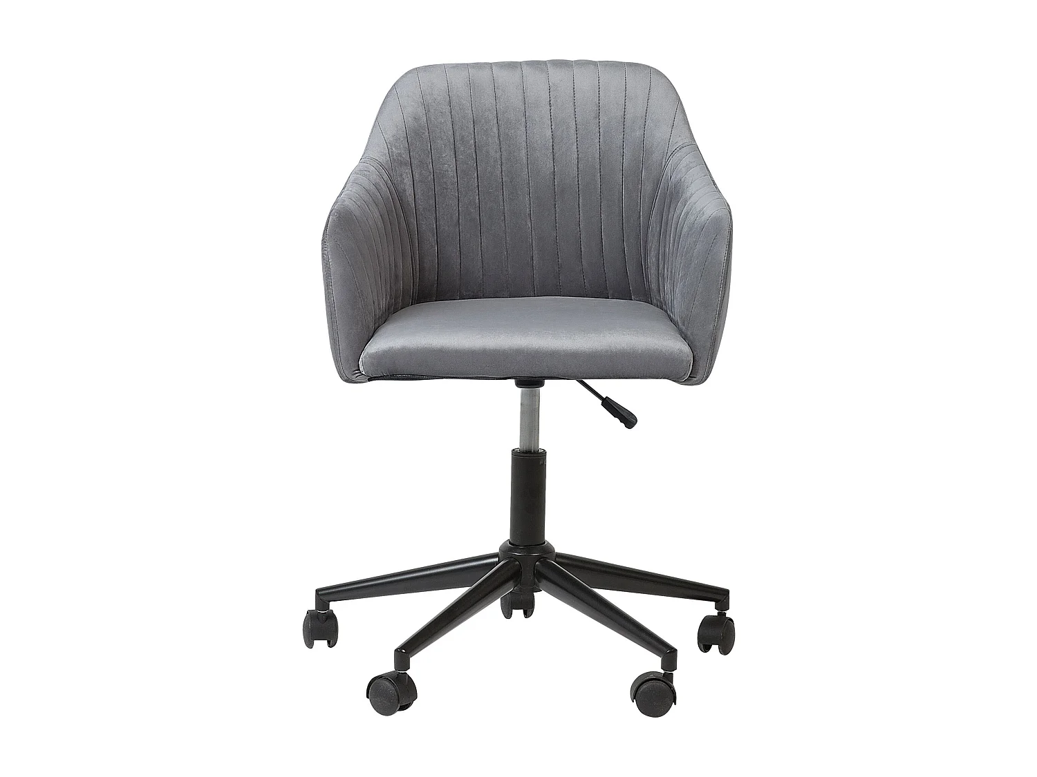 Chaise de bureau VENICE Velours Gris