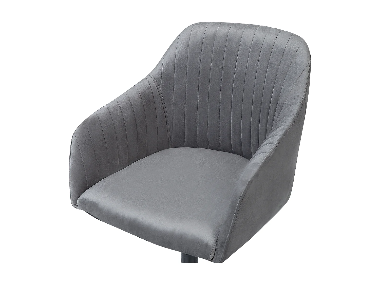 Chaise de bureau VENICE Velours Gris