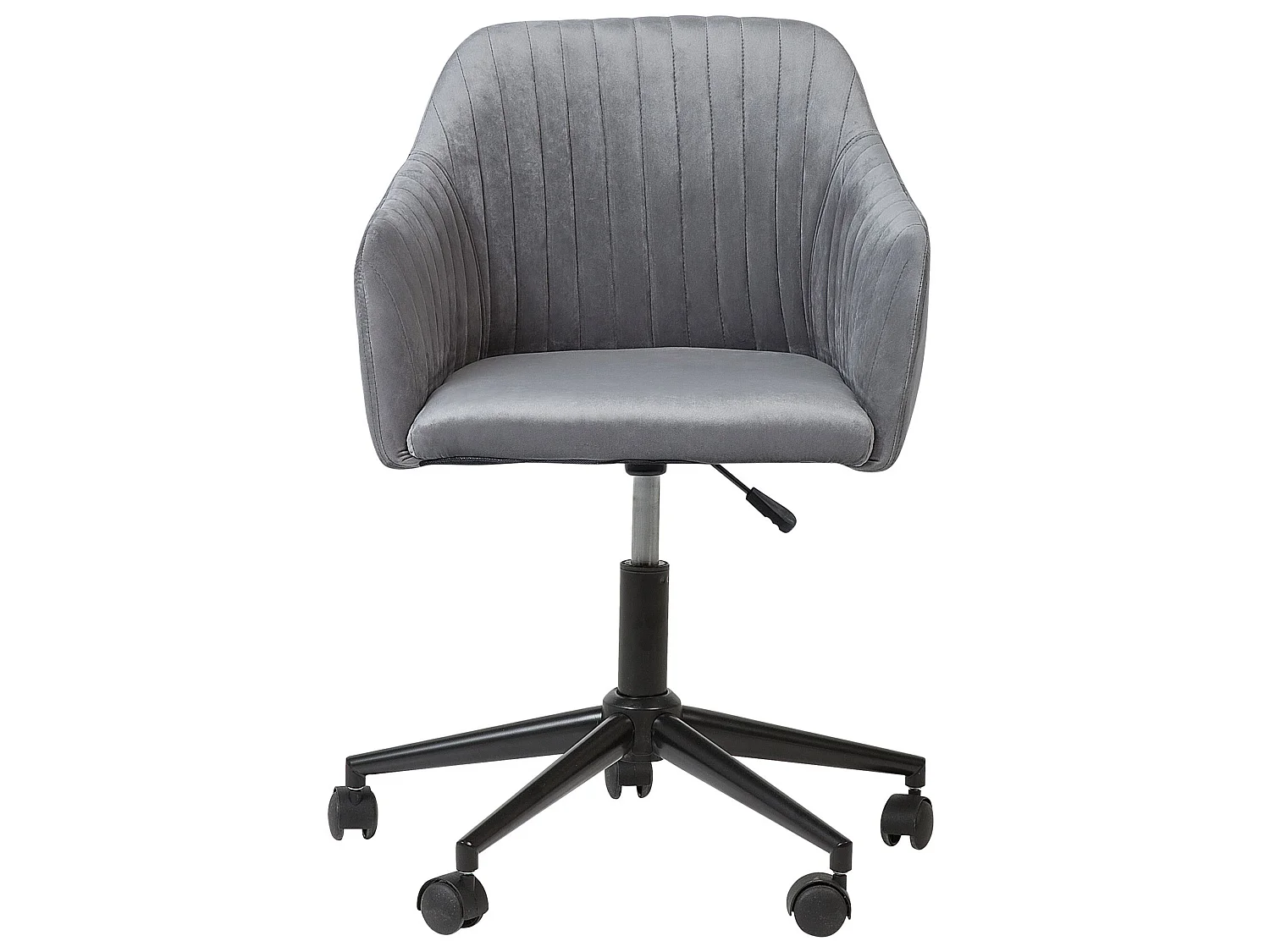 Chaise de bureau VENICE Velours Gris