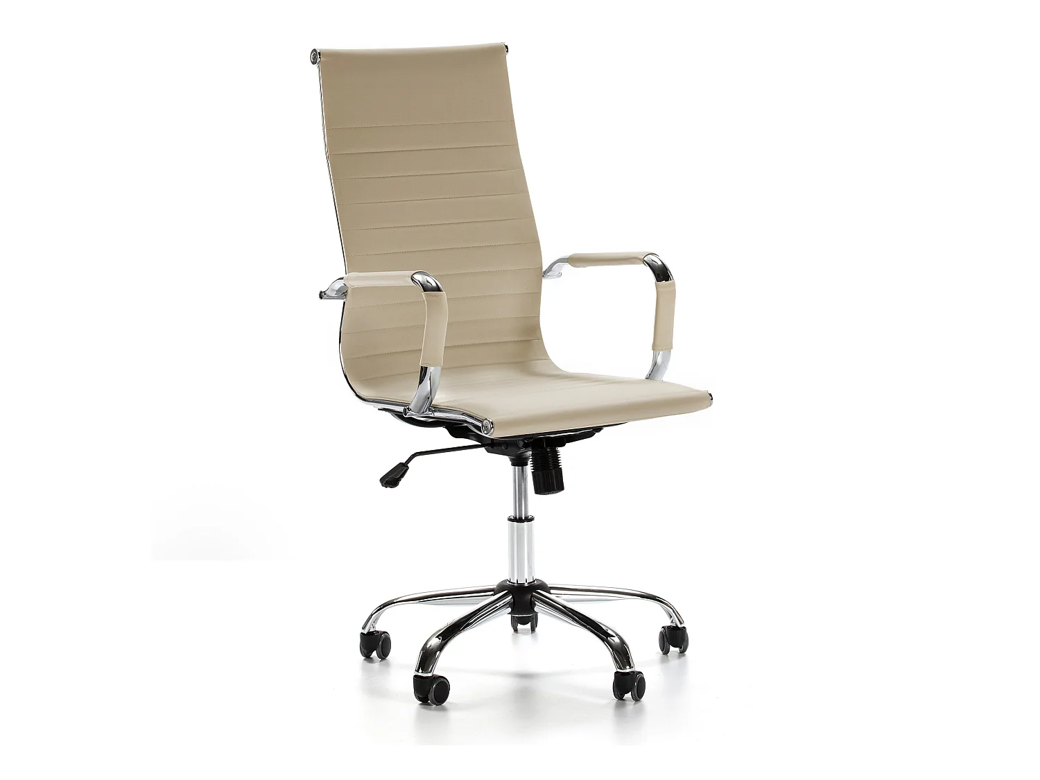 Fauteuil de Bureau Londres inclinable Taupe, Cuir synthétique